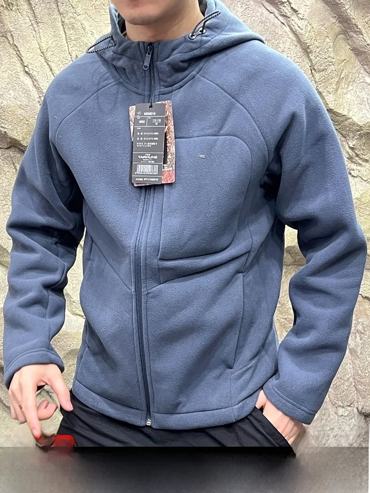 

Thiened Double-sided Fce Hooded Jaet Outdoor Function Men's Sle Youth Trend Polyester Fiber Stand Fit Autumn Wear