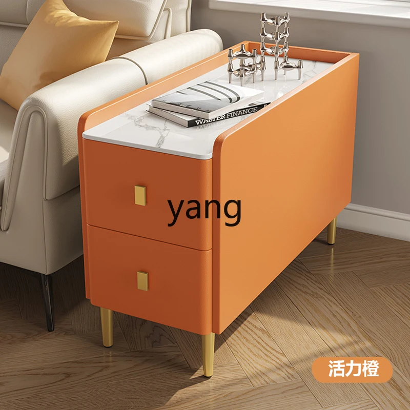 LXL Light Luxury Sofa Side Cabinet Living Room Removable Corner Table Simple Modern Small Coffee Table Side Cabinet Side Cabinet