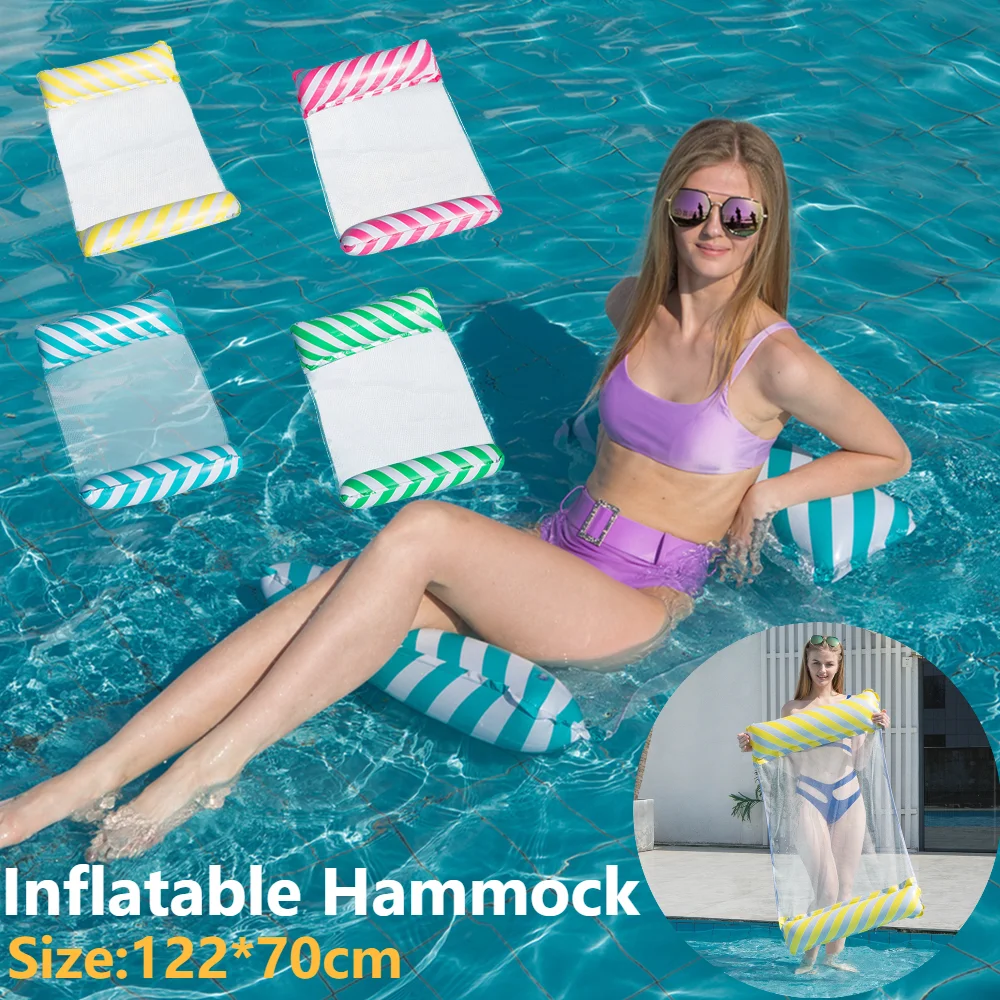 

Складная плавающая кровать, надувное кресло для отдыха, аксессуары для плавания, надувной водный гамак, плавающий надувной матрас