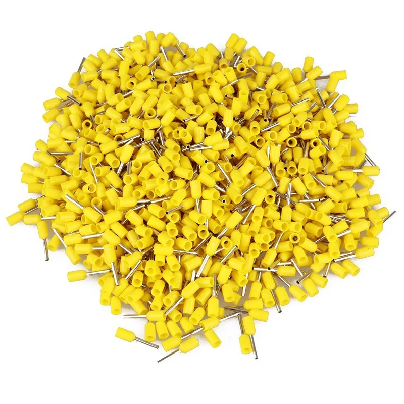 

Crimp Copper Ferrules Terminals Wiring Electrical Connector Nylon Insulated Pin Cord End Terminal AWG 24 to 1/0 (0.3-50mm²) ,