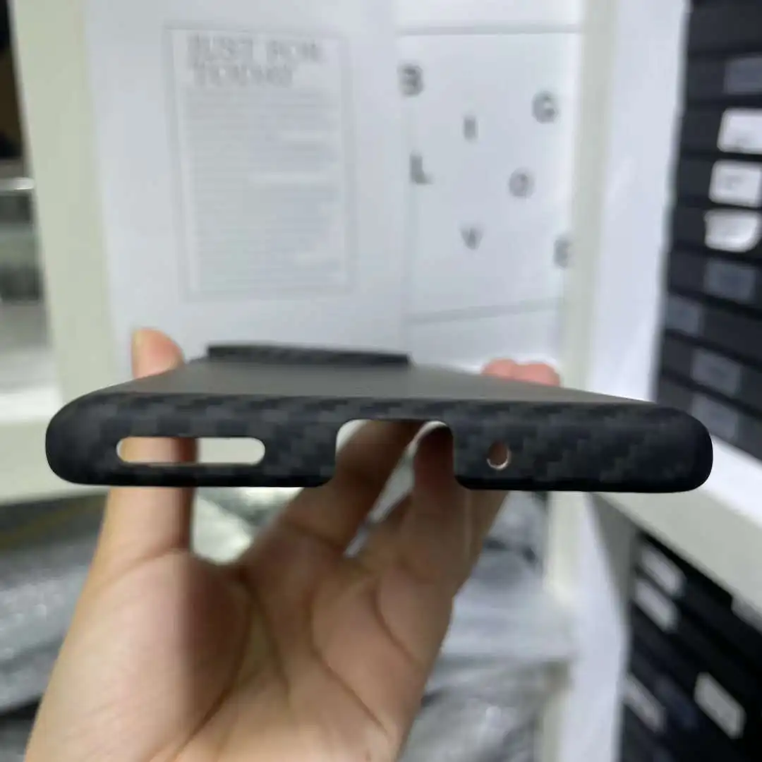 Real Carbon Fiber Case For Oneplus 12 Case Ultra-thin Aramid Fiber Shockproof Back Cover for Oneplus 12 Case Business