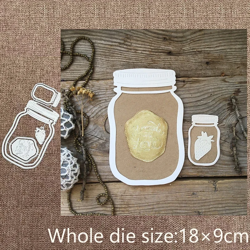 

New Design Craft Metal stencil mold Cutting Die Strawberry jar decoration scrapbook die cuts Album Paper Card Craft Embossing