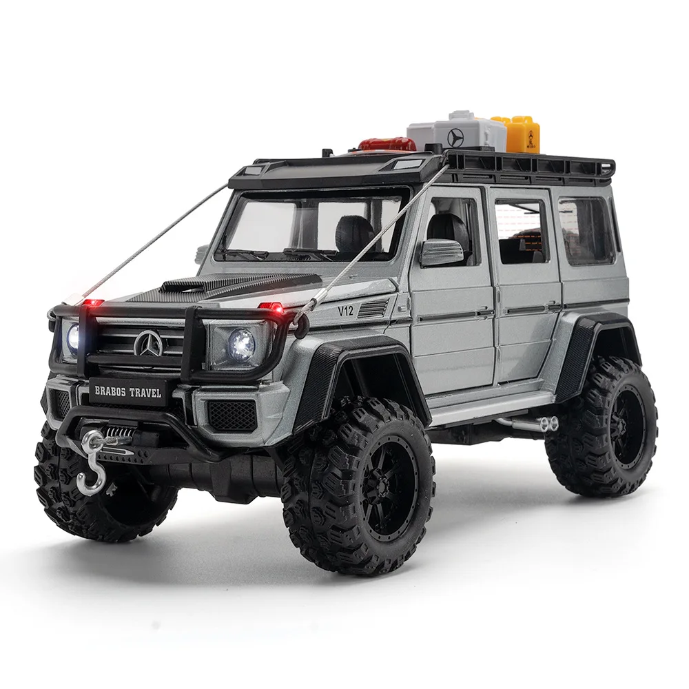 1:24 Mercedes-Benz G550 4X4 Modified version Off-road car Diecast Car Metal Alloy Model Car Children\'s toys collection gift A640