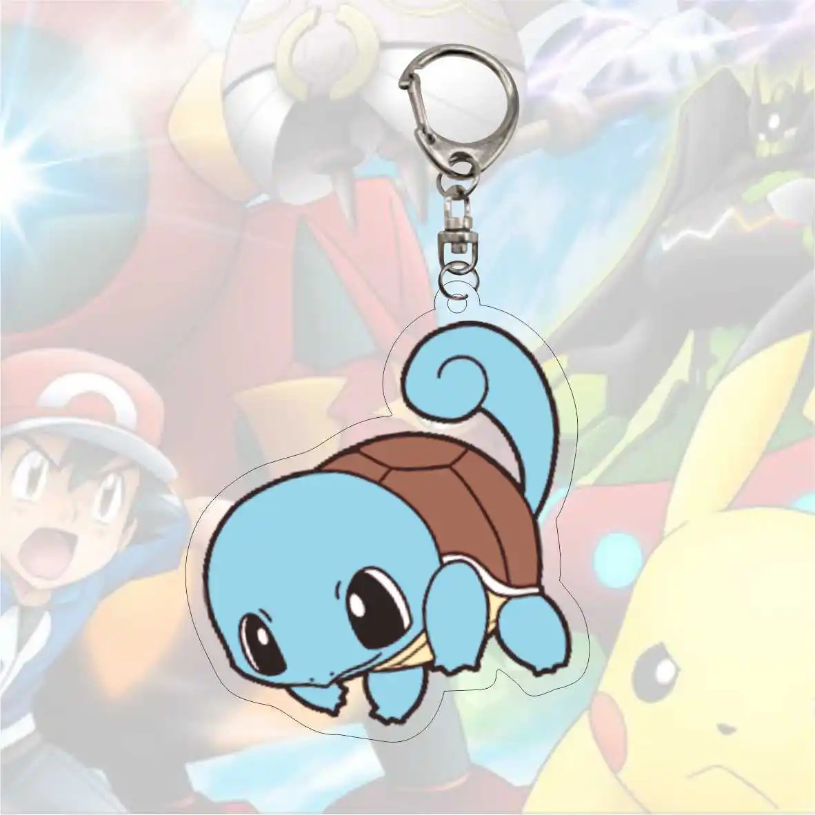 Pok é mon Acrylic Pendant Pikachu Periphery Pet Cartoon Keychain Magical Small Gift
