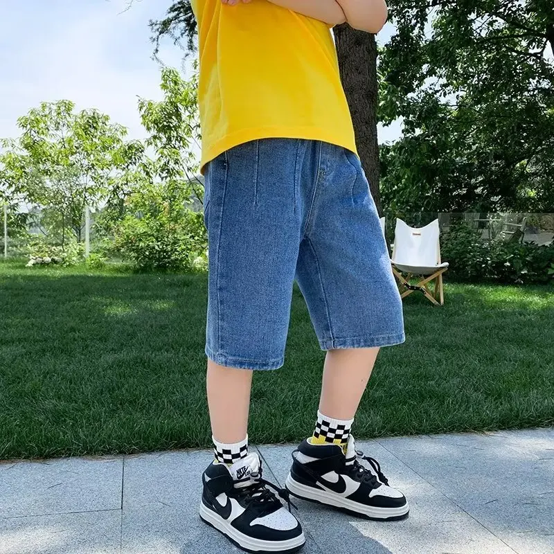 

Summer Shorts New Jeans For Boys Pants Teen Teenage Clothes Children's Boy's Clothing Child Trousers Kids Teenagers Loose Baggy