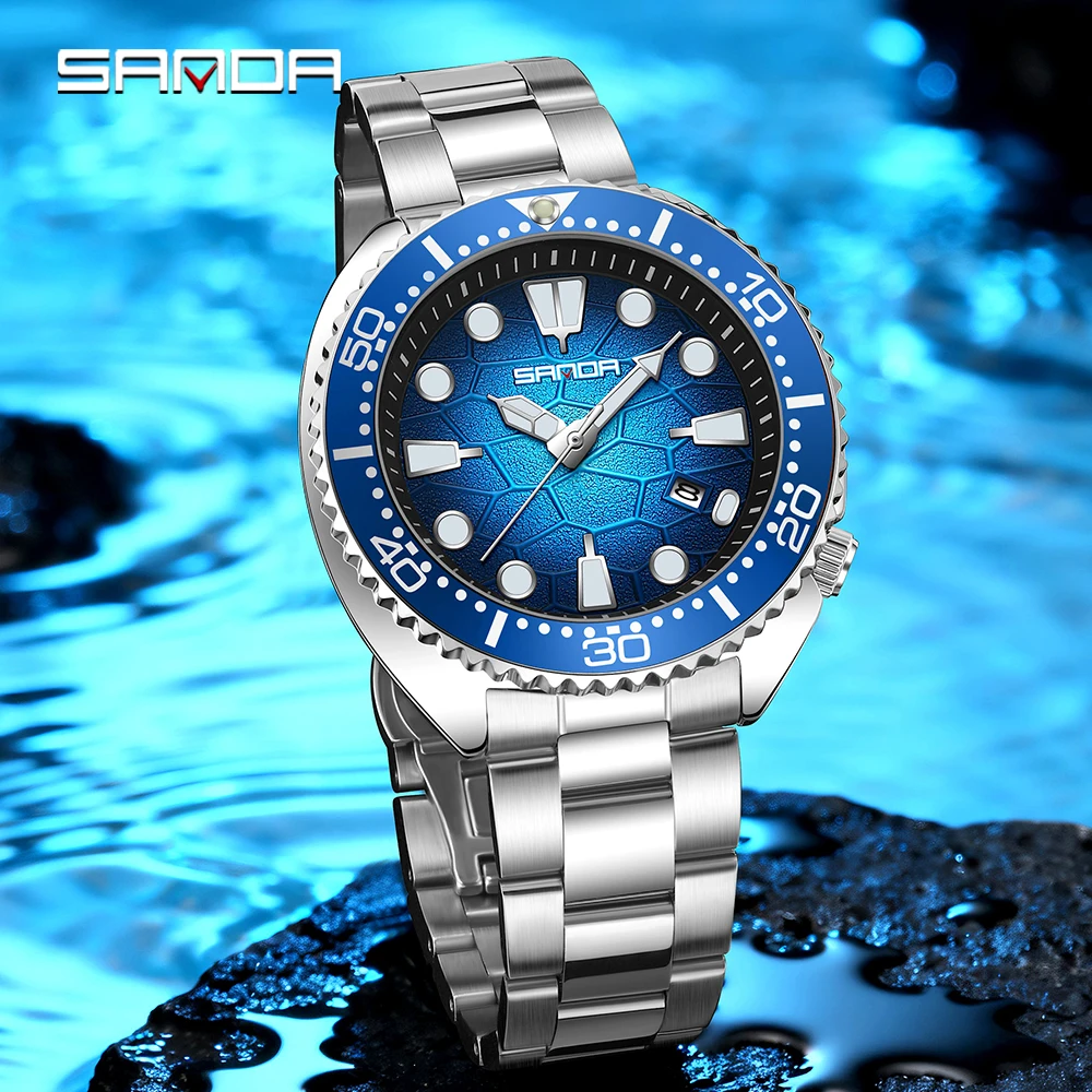 SANDA 9120 クラシックメンズクォーツ腕時計 夜光カ - Luxury Watch Longines のレビューと価格