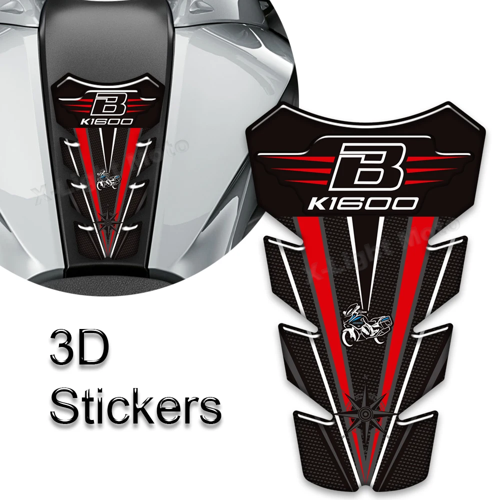 Motorcycle Fuel Tank pad 3D resin protection stickers decorative decals kit For BMW K1600B K 1600 B K1600 B