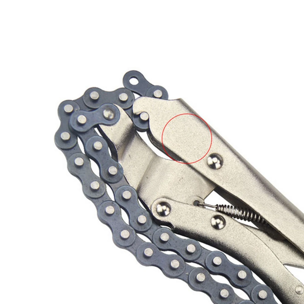 lice-2pcs-10-inch-chain-vise-clamp-plier-locking-grip-wrench-oil-filter-pipe-165-inch-chain-length
