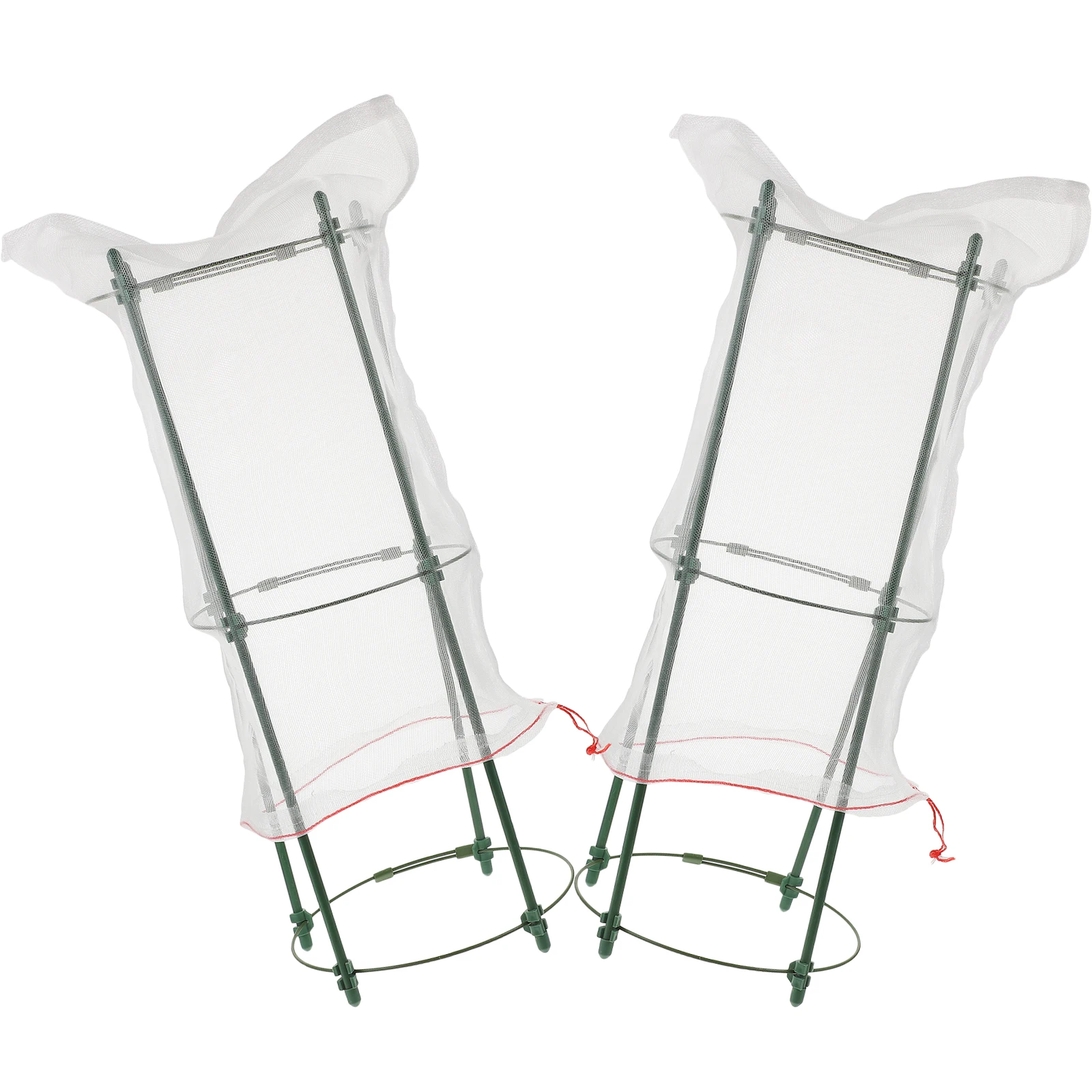 

2 Sets Seedling Protectors Plant Cages Durable Sturdy Tomato Vegetable Garden Climbing Frame Lightweight Practical Storage Easy