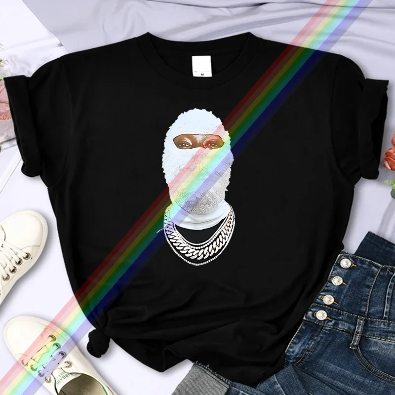 

Luxury Brand For Women's High-Quality Summer Woman Printing T-shirt 100% Cotton Casual Oversized Y2k Personality Sleeve O-neck