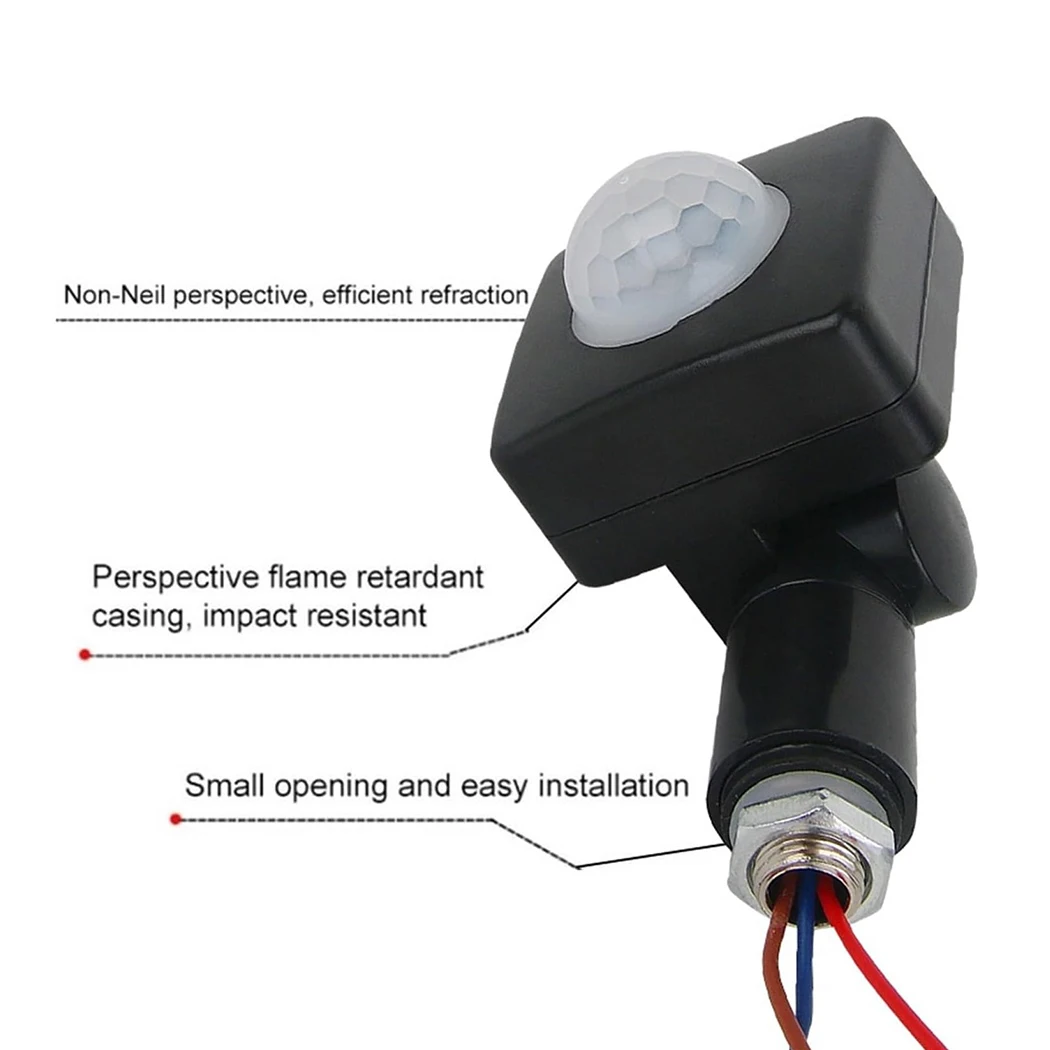 LED Bewegingssensor 85-265 V Automatische PIR Infrarood Detector 180 Graden Roterende Outdoor Timer Lichtschakelaar PIR Bewegingssensor