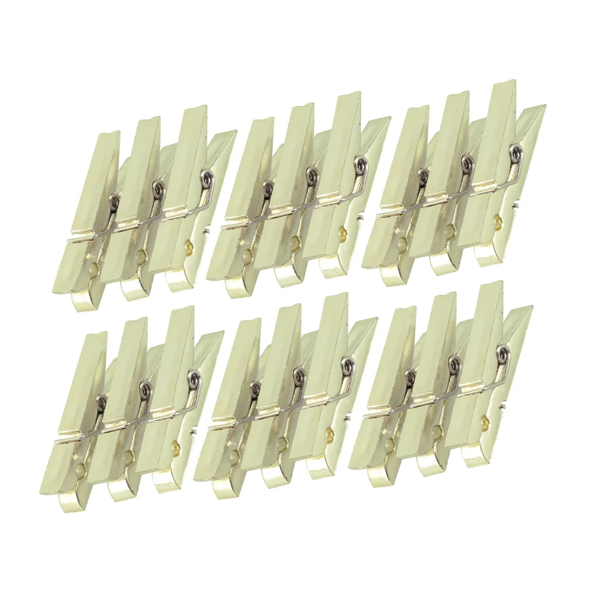 

50Pcs Plastic Clips Golden Photo Mini Clothespins Multi-Functional for Home Office Decorations Gifts Photo Clips