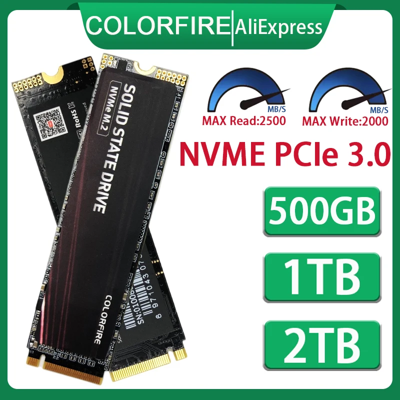 Colorfire Ssd Nvme M2 500Gb 1Tb 2Tb M.2 Pcie (2280) solid State Drive Notebook Harde Schijf Voor Laptop Pc Desktop Computer Nvme M 2