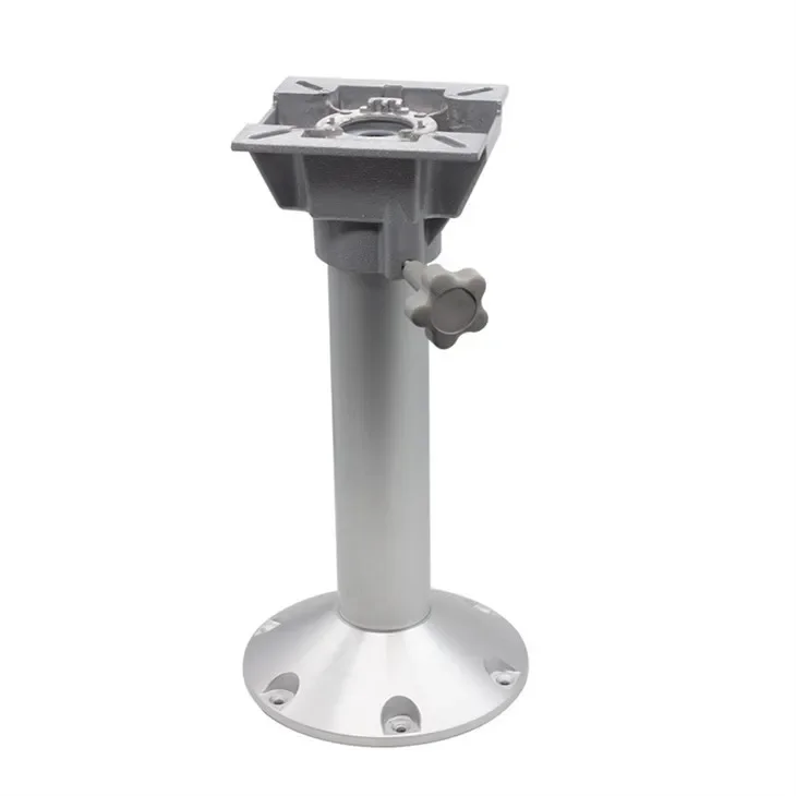 Adjustable Aluminum pedestal for boat seat Boat parts with swivel