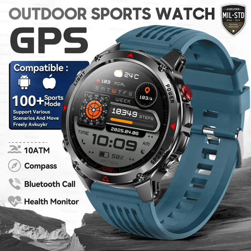 T-Rex 3 Pro Militaire kwaliteit AGPS Smart Watch 10ATM Waterdicht Dual-band GNSS Kompas Hoogtemeter AMOLED Zwemmen Sport Smart Watch Heren