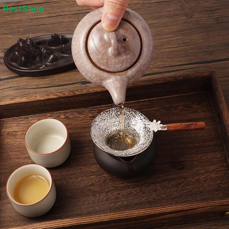 〔Z〕Metal Mesh Tea Strainer Filter Sieve Teaware Lace Tea Drain Useful Tea Infusers Kitchen Accessories