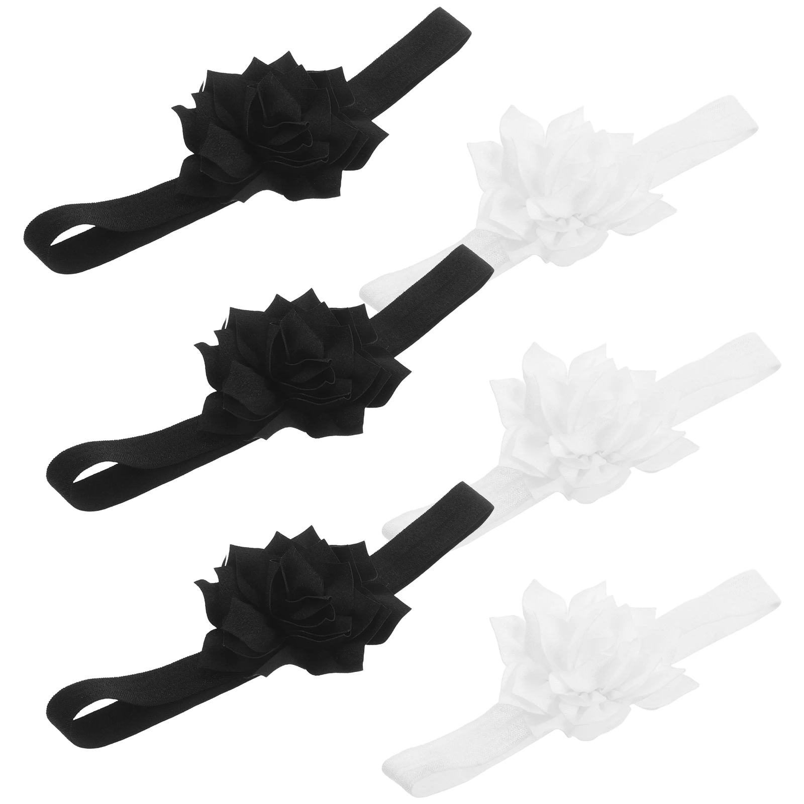 

6pcs Floral Headband Soft Flower Crown Hairband Hair Accessories Comfortable Elastic Headbands