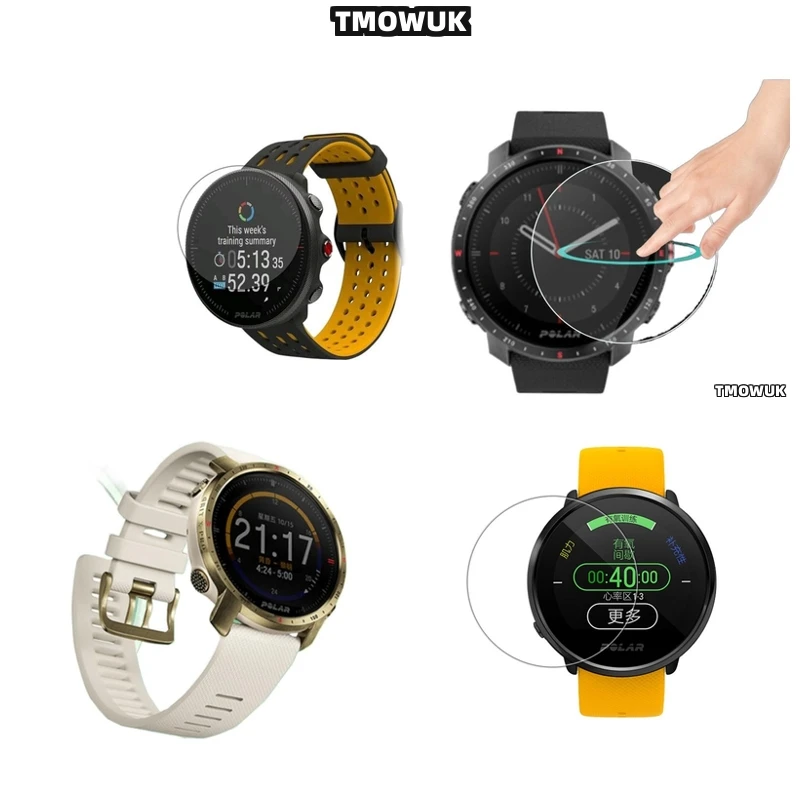 

For Polar Vantage V V2 M M2 M3 Ignite 2 Pacer Pro Grit X Pro Unite Polar M200 Tempered Glass Screen HD For Watch Protector.