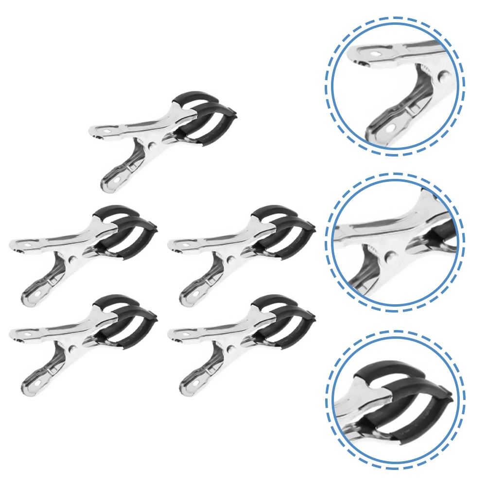 

5 Pcs Saxophone Indentation Clip Stainless for Flute Repairing Clamps Accessories Replacement Instruments Button