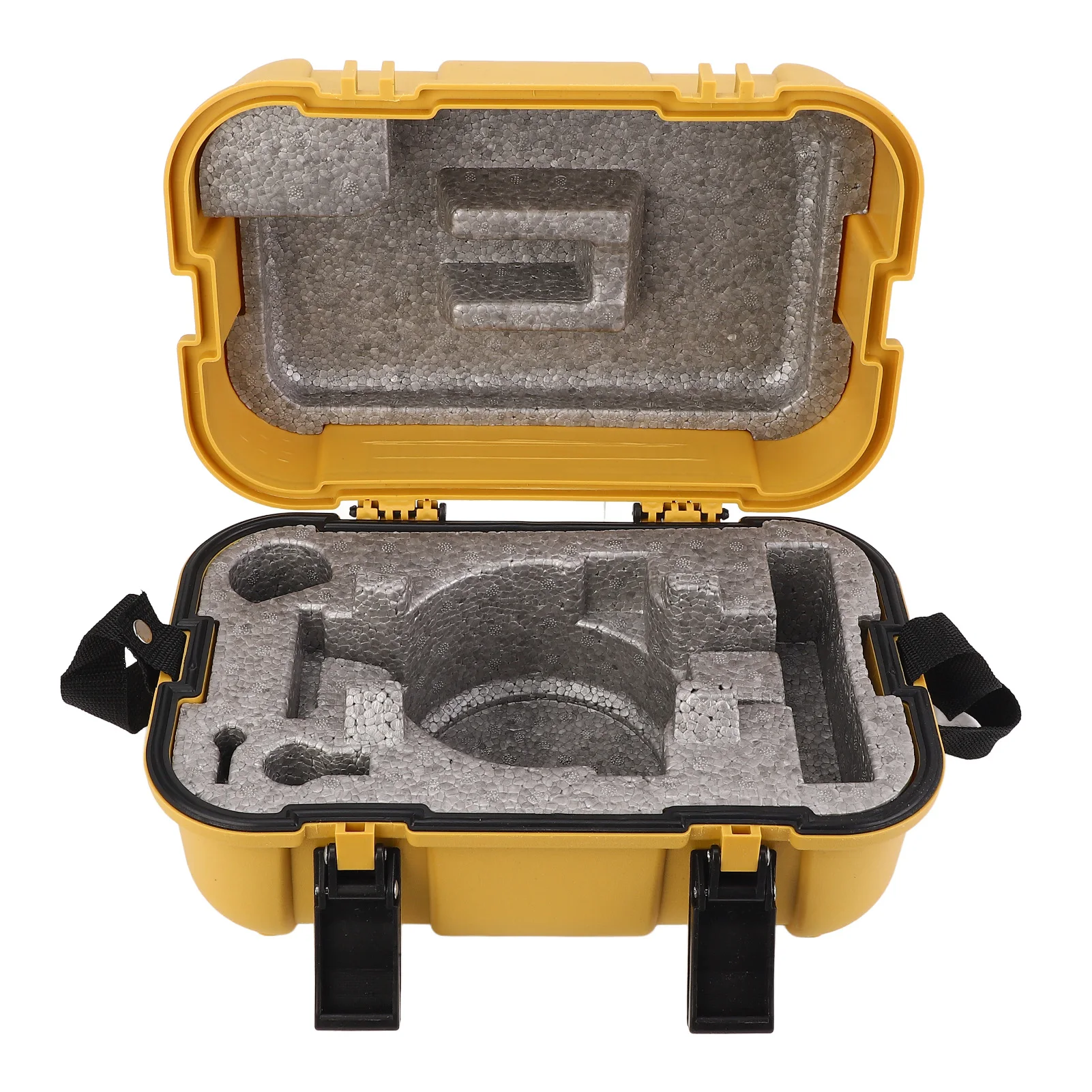 Surveying Instrument Case Sturdy PP Ample Space Anti  Comfortable Handle Double Lock Auto Level Empty Box for Theodolite