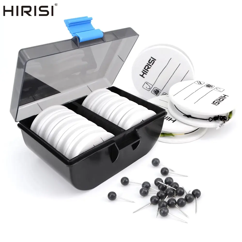 Hirisi 10pcs EVA Foam Spools Carp Fishing Rig Winders Line Leader Wire Board Winding Line Board Hook Rig Storage Pesca