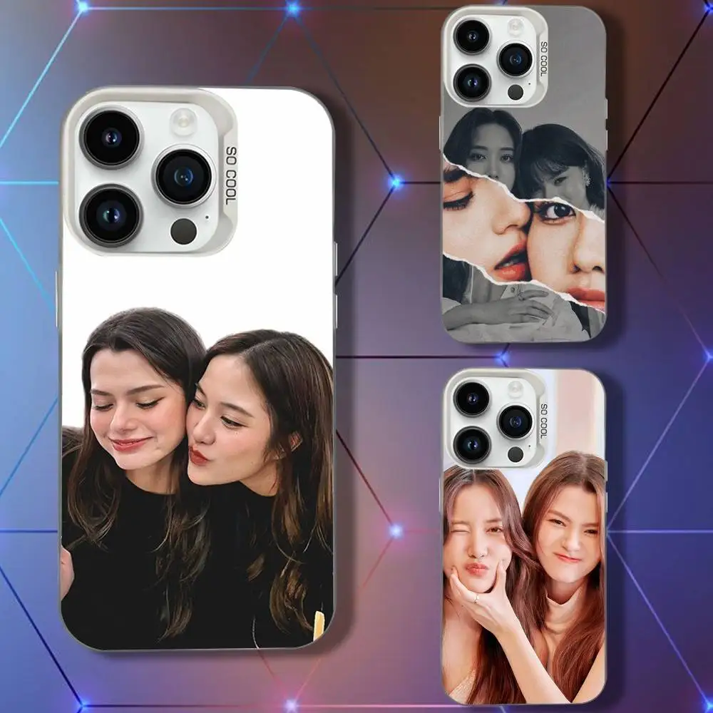 

F-FREENBECKYS Couple Phone Case For iPhone 16,15,14,13,12,11,Pro,XS,Max,Plus,Mini,SE White Candy Matte Shockproof Cover