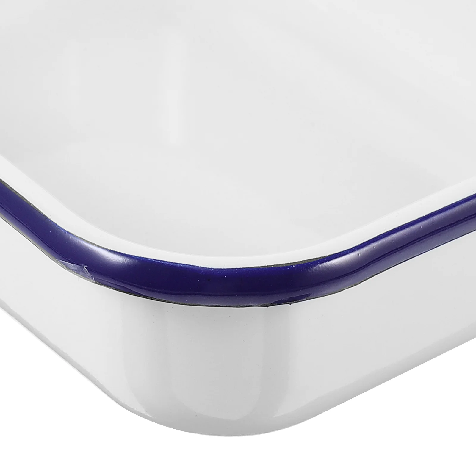 Baking Dish with Lid Enamel Pan Storage Cover Multifunctional Tray Pancake Child