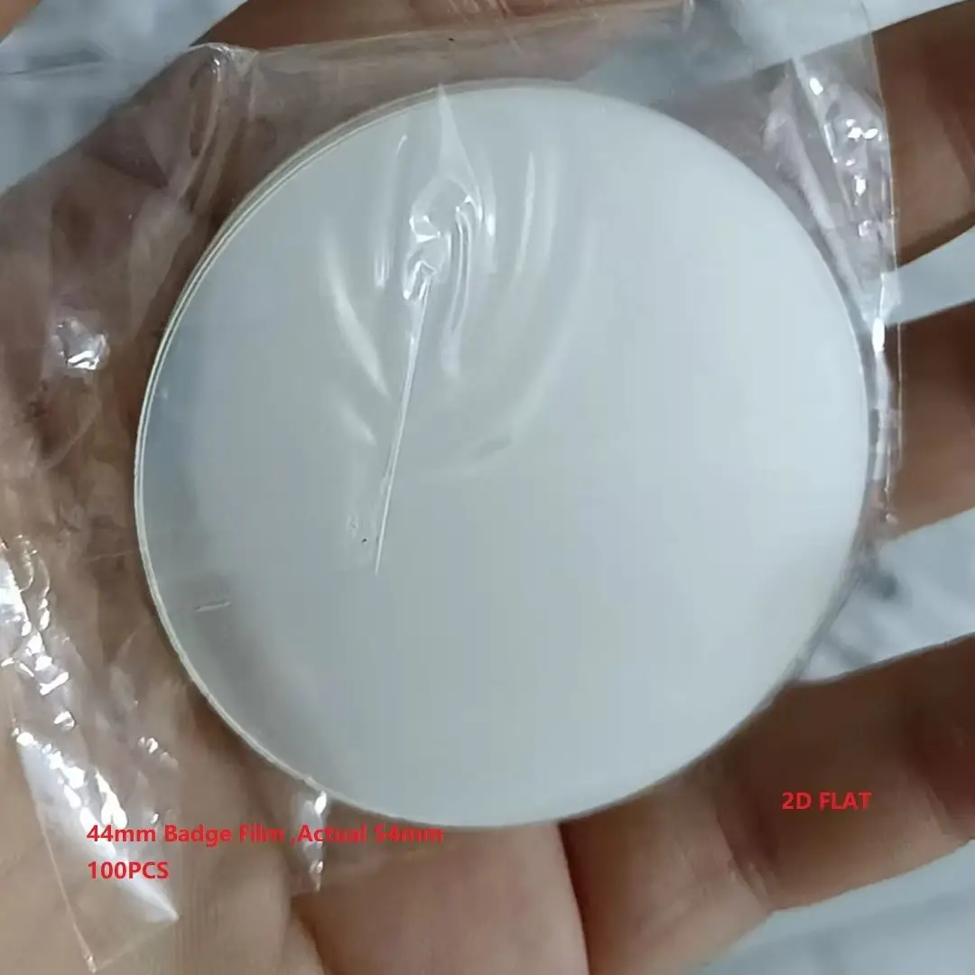 100 Stück Transparente Folien für 25mm 32mm 37mm 44mm 58mm 75mm Button-Badges ohne Basis/ohne Hülle DIY Bastelbedarf für Button-Badges