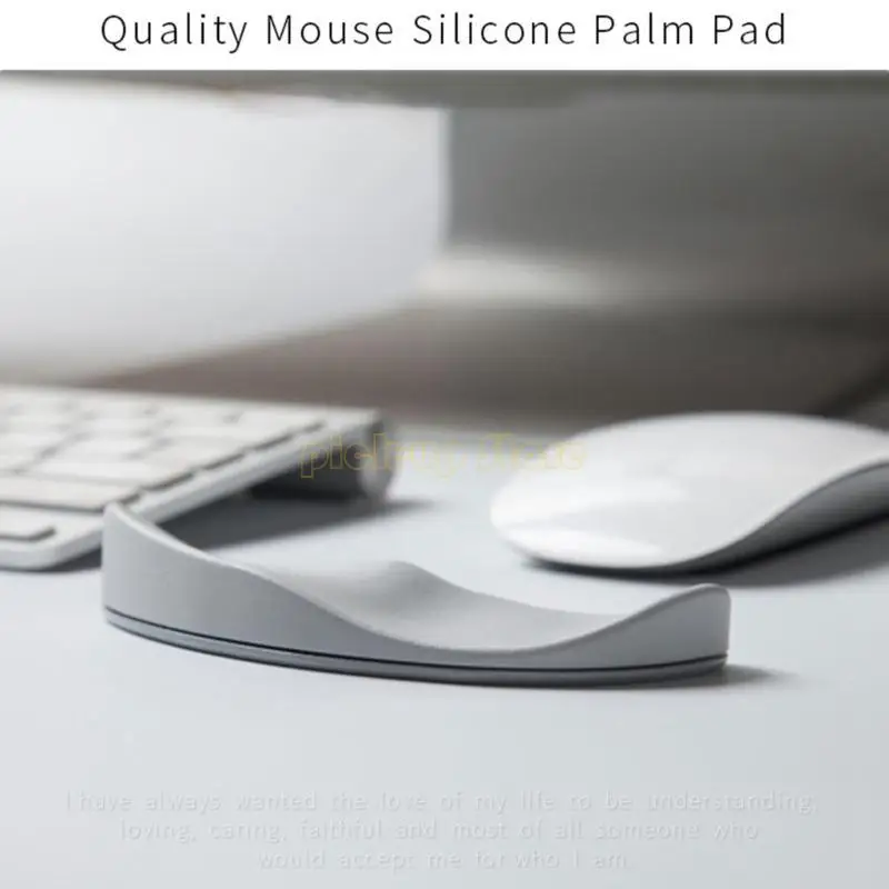Q5WA MousePad Chuột không trượt tay Bàn tay Hỗ trợ Mat Mat Công thái học Pad Silicone Bàn tay Tay vịn