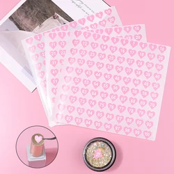 2Pcs/Lot Waterproof Pink Number Sticker Label For Nail Polish Color Gel Varnish Marking Digital Label Sticker Manicure Tool