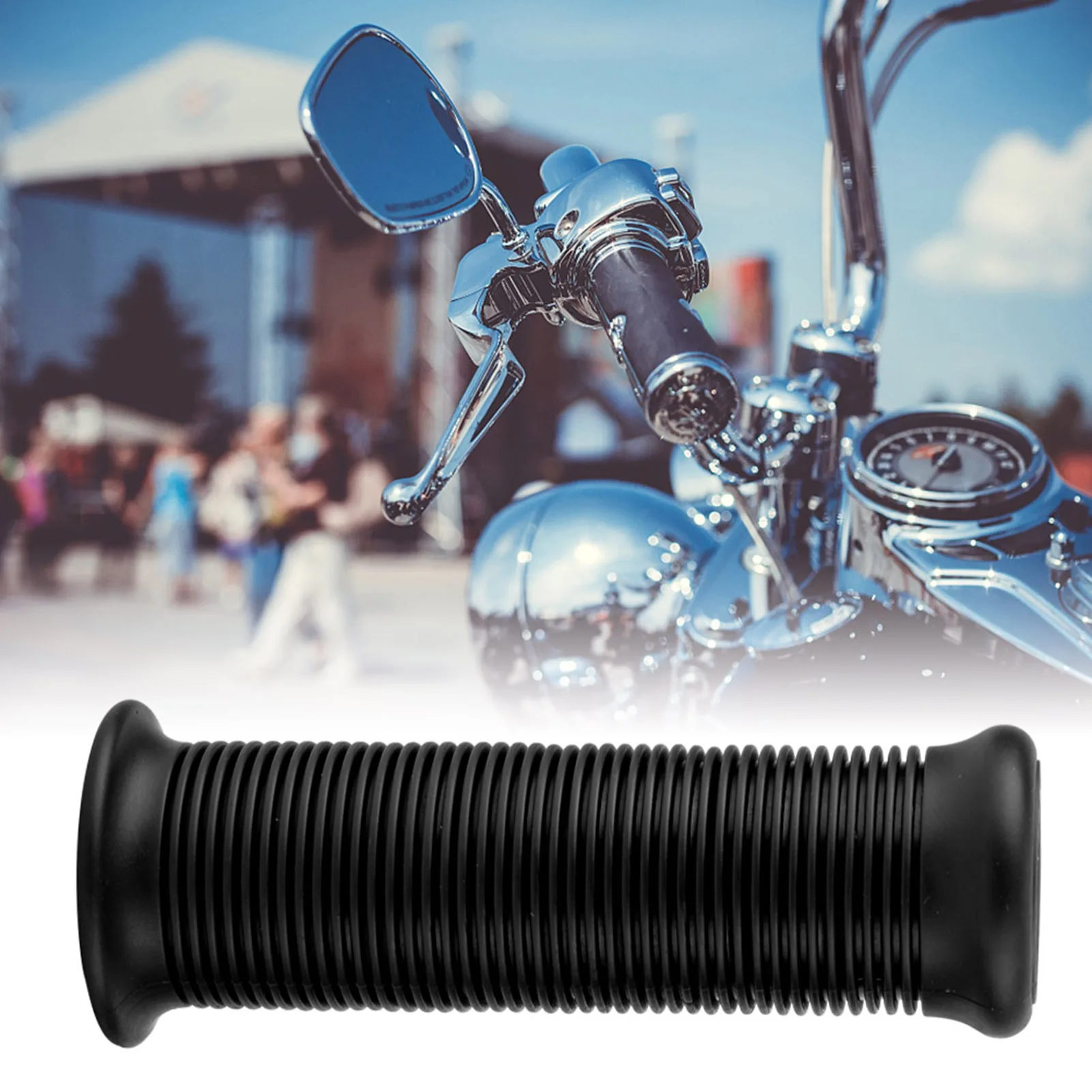 Handlebar Grip Pair of 1inch 25mm/ 1.1inch 28mm  Motorcycle Vintage TPU Handle Handlebar Grip Motorcycle Handlebar Grip view 2