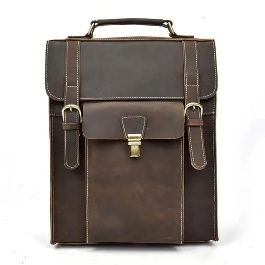 Vintage Leather Backpack Handmade for Everyday Use