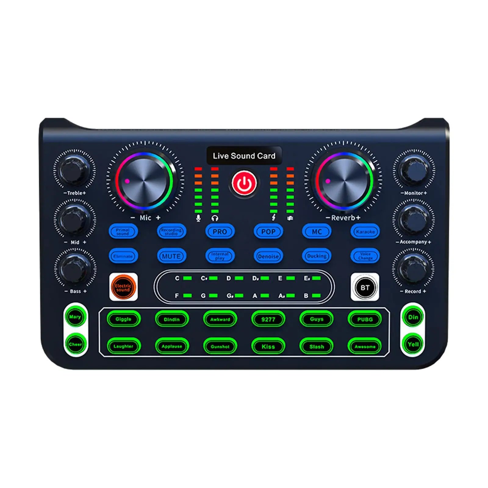 Professional Audio Mixer Stereo Mixer for Streaming Game Voice Podcasting