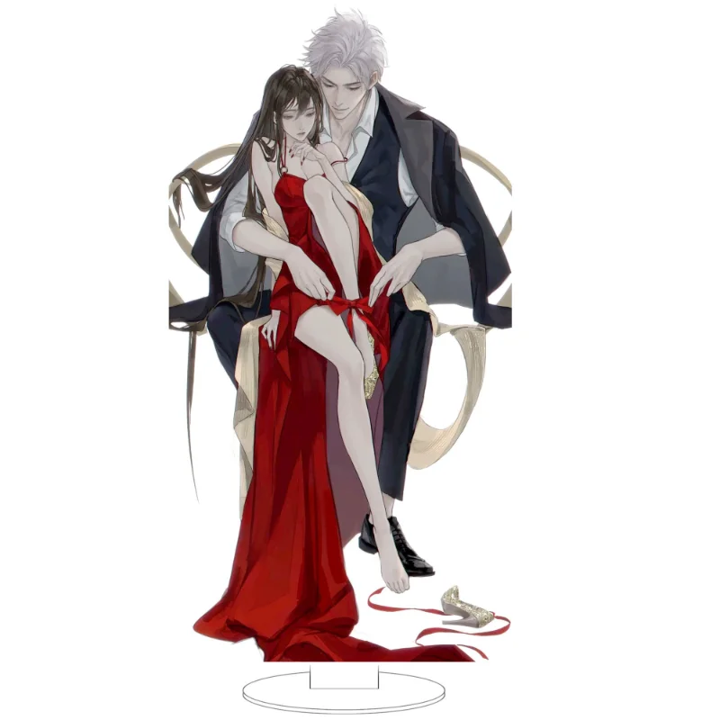 

Love and Deepspace Anime Figure Stand Model Sylus Plate Desk Decor Standing Desktop Decoration Couples Friends Gift for Fans