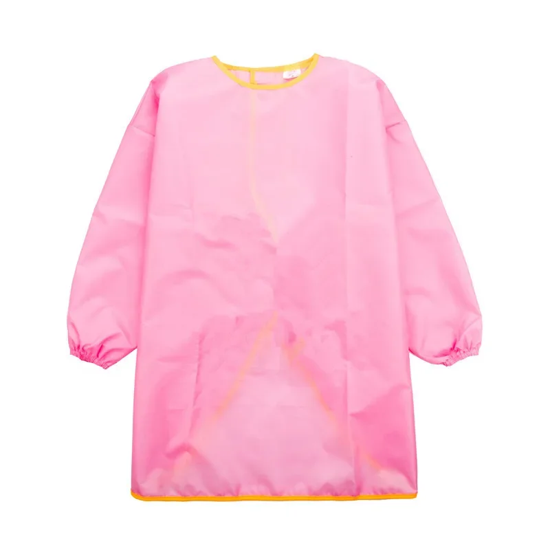 Children Long Sleeve Waterproof Apron for Kid School Art Craft Painting Kitchen Cook Baby Boy Girl Feeding Eat Smock DIY Drawing