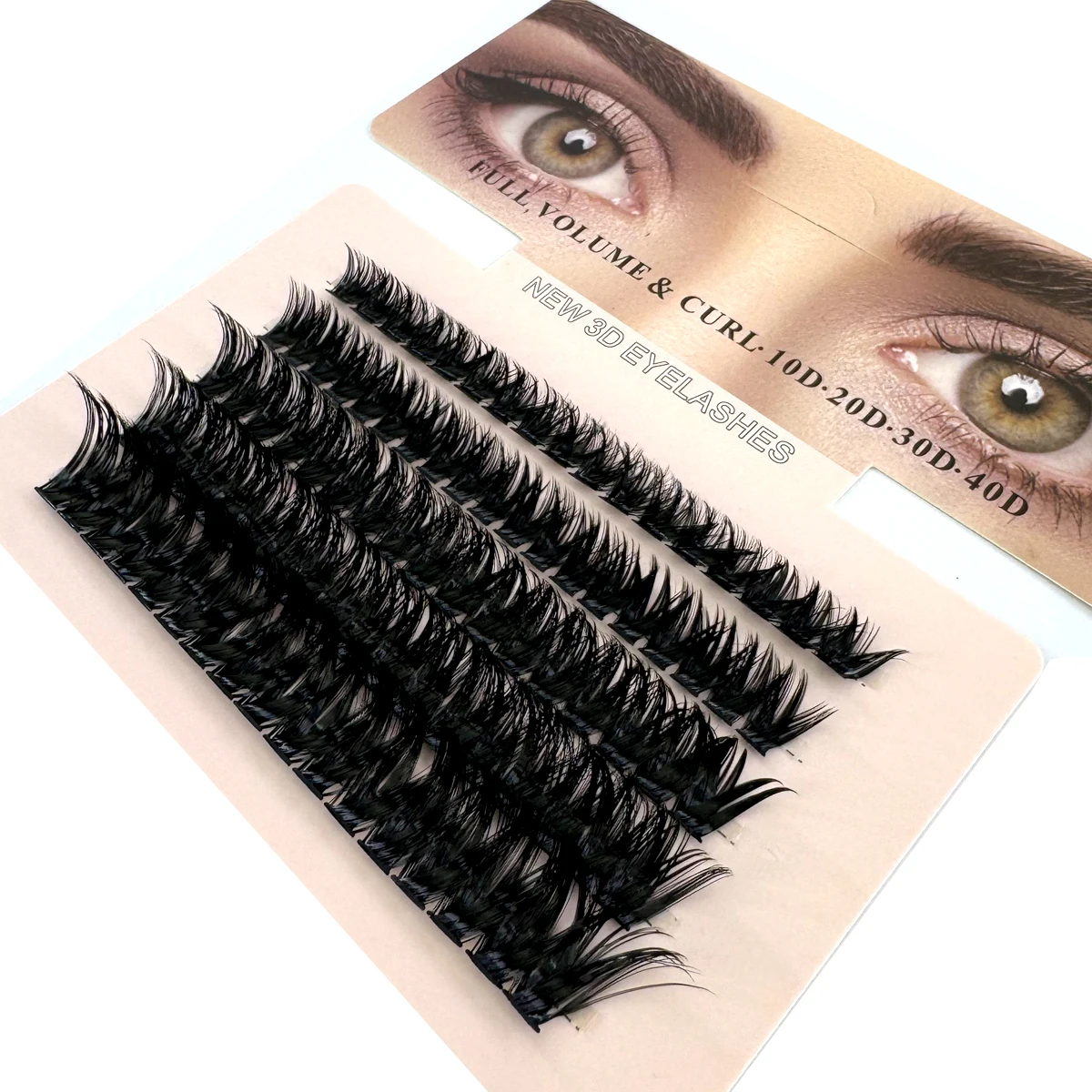 Cluster Eyelash Extension 10D 20D 30D 60D 80D 100D Natural Style Individual Eyelashes Handmade Eyelash Bundles 3D mink Lashes