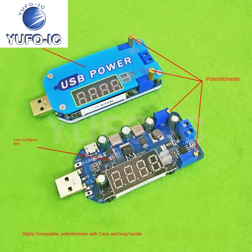 Free Ship 3pcs Power Charger Module 15W 5V To 3.3v9v12v24v30v Router DP2 USB Adjustable Buck