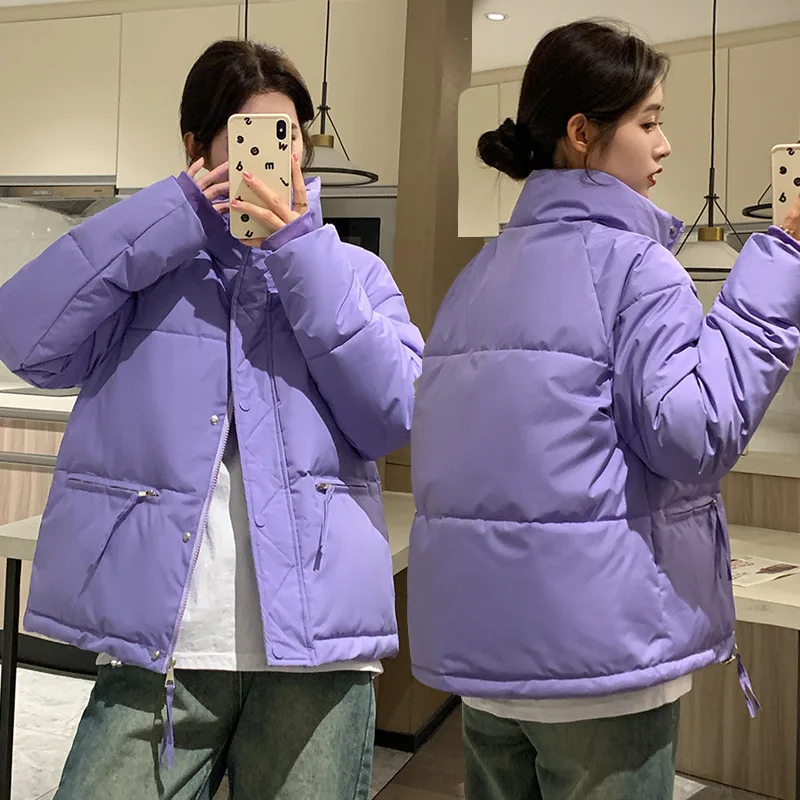 

Winter Down Cotton Jacket 2025 Winter New Women Parkas Coat Korean Loose Plus Size Bread Coat Warm Thicken Jacket Outwear