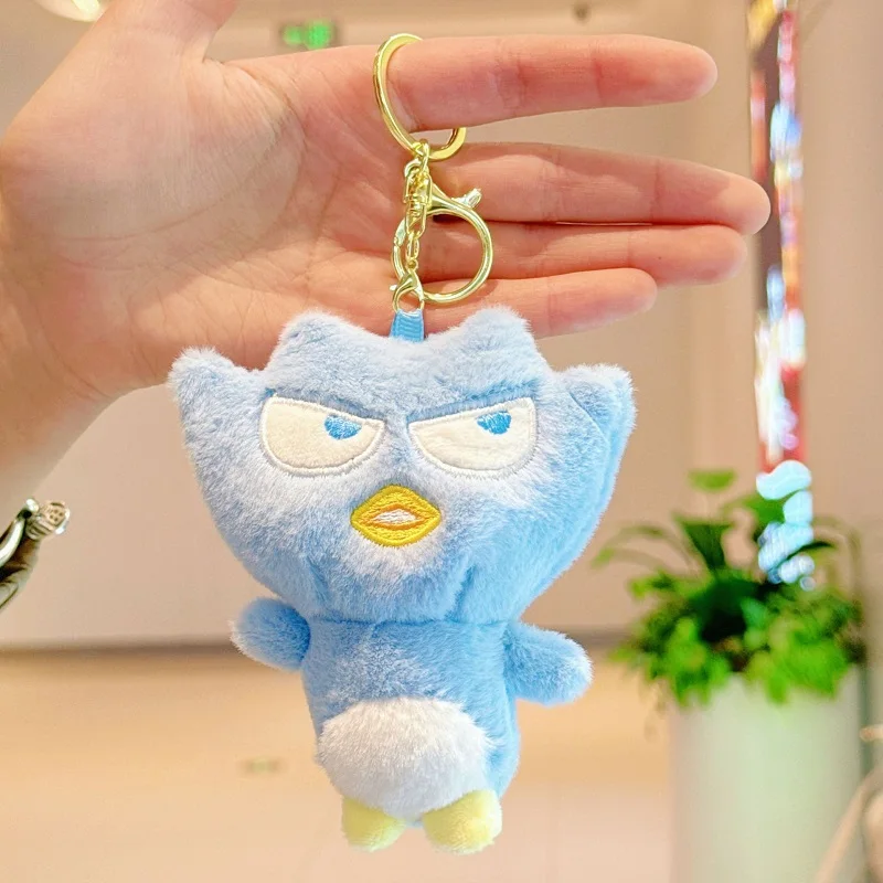 Porte-clés en peluche pingouin en colère, Animal en peluche, poupée suspendue, jouet en peluche doux pour garçons et filles, sac à dos, accessoires de bagages