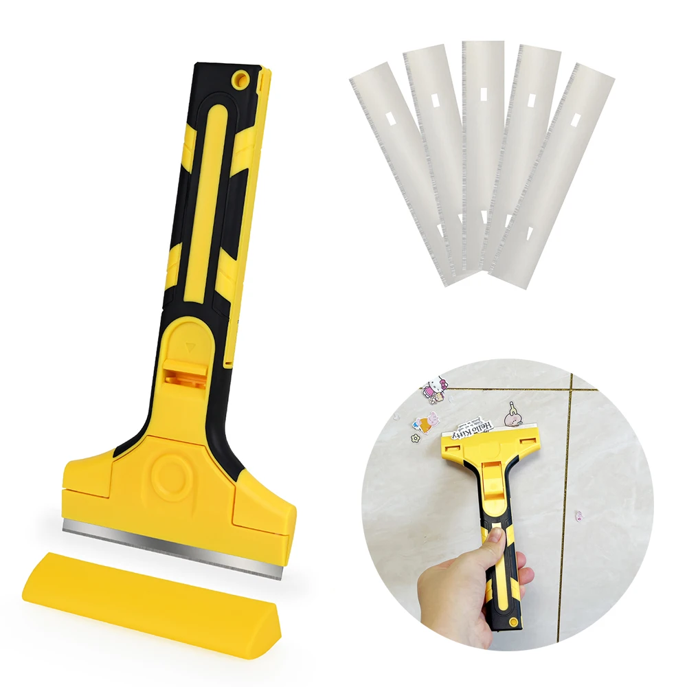 

EHDIS Metal Blade Scraper Knife Window Film Car Wrapping Sticker Glue Remover Squeegee Household Kitchen Cleaning Shovel Tool