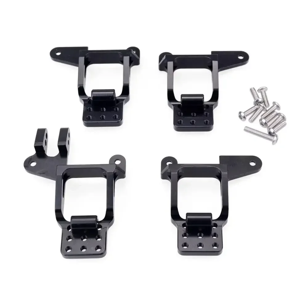 4PCS อลูมิเนียมด้านหน้าและด้านหลัง Shock Towers Mount สําหรับ 1/10 RC Crawler TRX-4 TRX4 8216 อะไหล่อัพเกรด