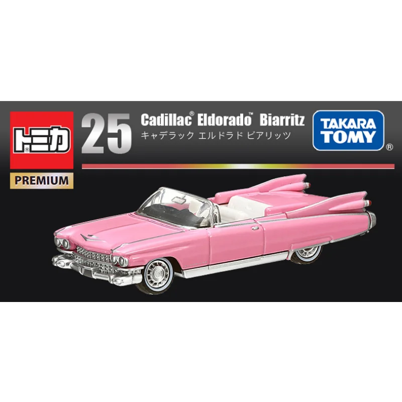 Original TAKARA TOMY Tomica Alloy Car TP25 Cadillac Cabriolet Coupe 887140 Model Toys Gift for Children Collection Ornament