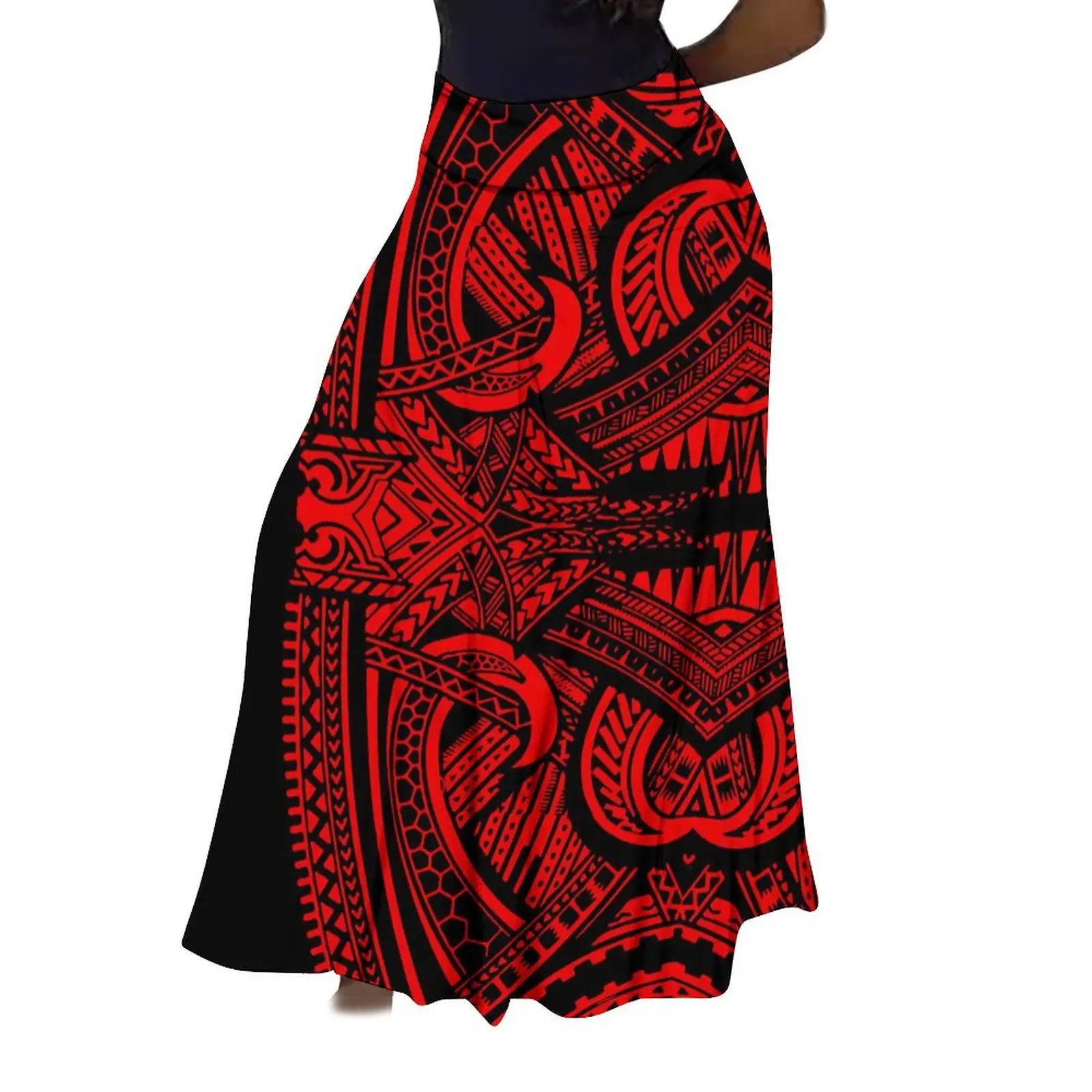 

Samoa Ai Club Women'S Dress Polynesian Print Pacific Island Print High Waisted Design Temperament Maxi Dress 2024