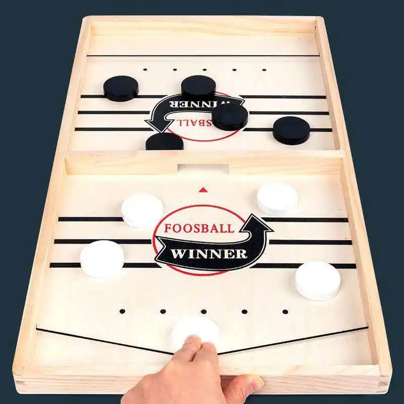 Fast Sling Puck Tabletop Foosball Winner Two Player Board Games For Teens Kids Adults Parent Child Interaction Family Party Fun