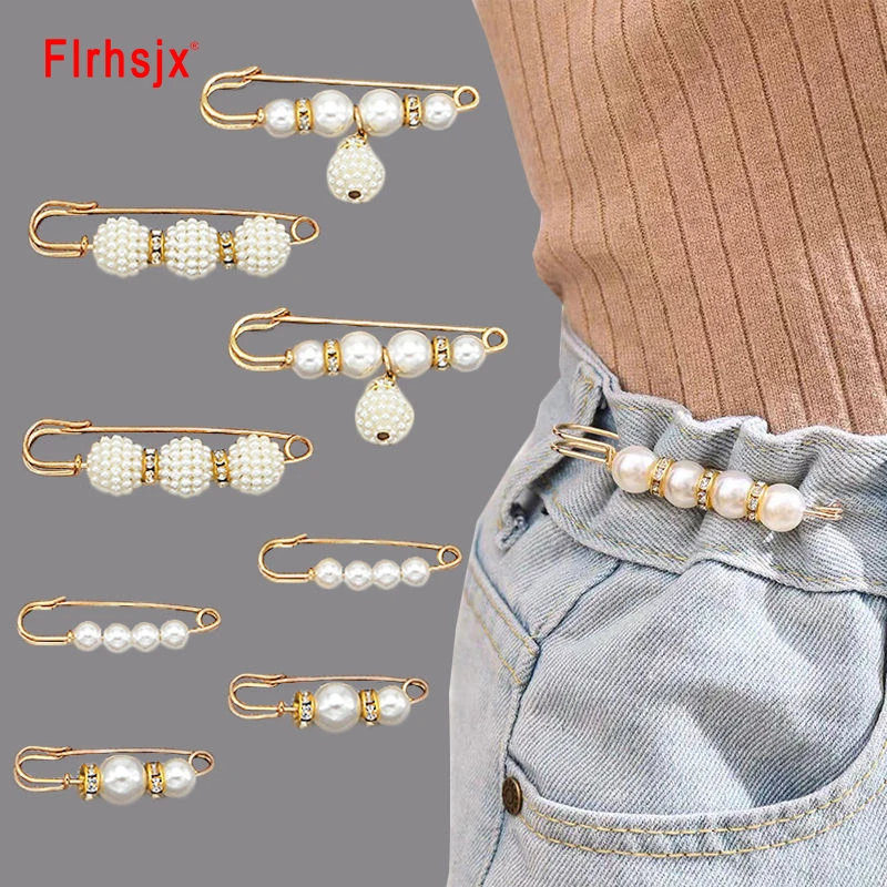 Detachable Metal Pins Fastener Pants Pin Retractable Button Sewing-Free Buckles for Jeans Perfect Fit Reduce Waist