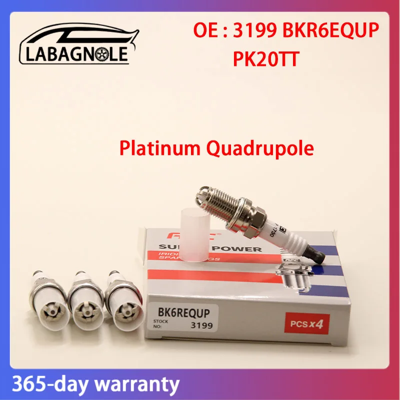

OE Quality 3199 BKR6EQUP 24425327 FGR6KQC PK20TT Spark Plug Platinum For BMW E39 E46 E60 E53 E66 MINI R50 R53 Audi A6 A8 Volvo