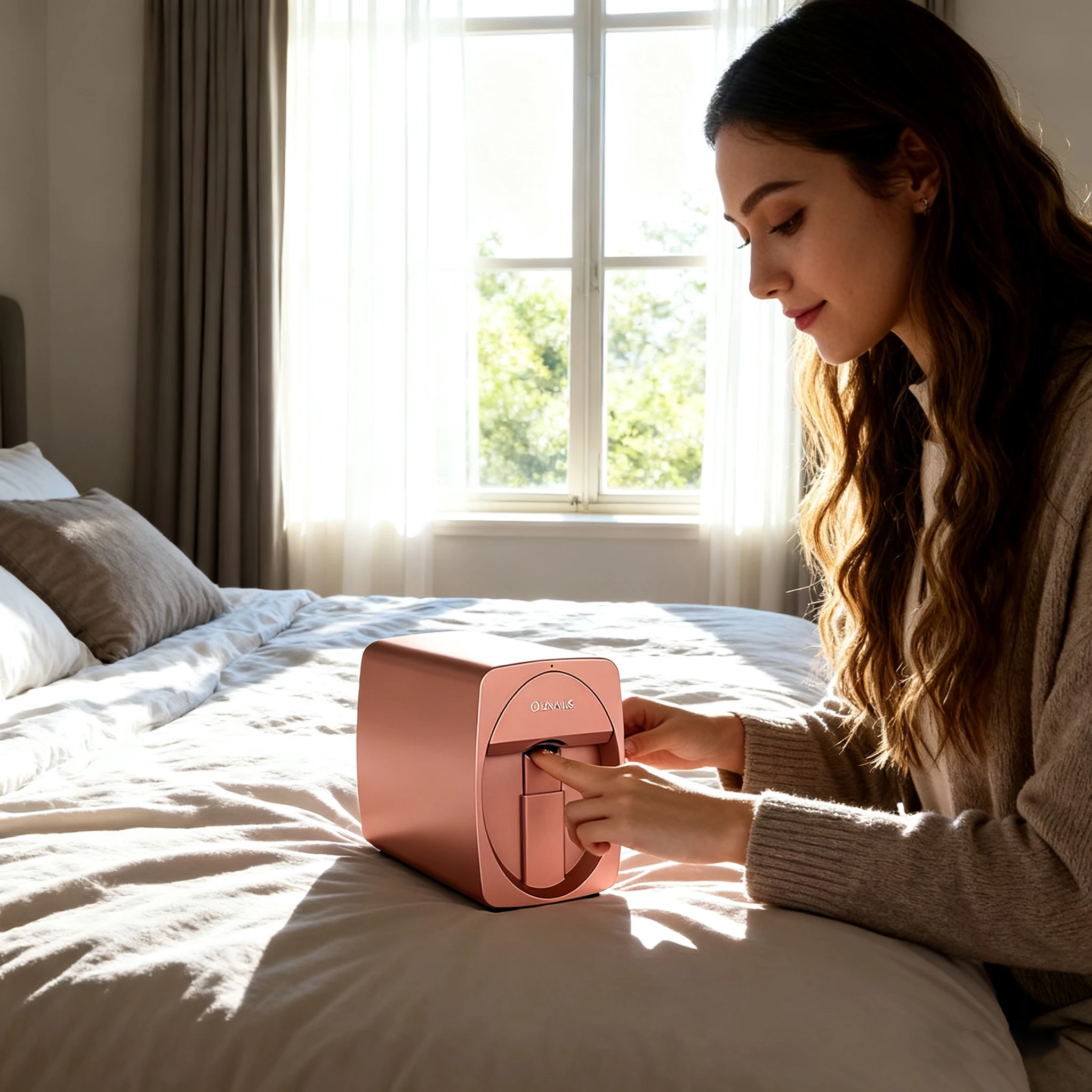 

Универсальный 3D-принтер для ногтей O2Nails, мобильный управляемый HD 2400 точек на дюйм, ваш портативный домашний салон для профессионального дизайна ногтей своими руками