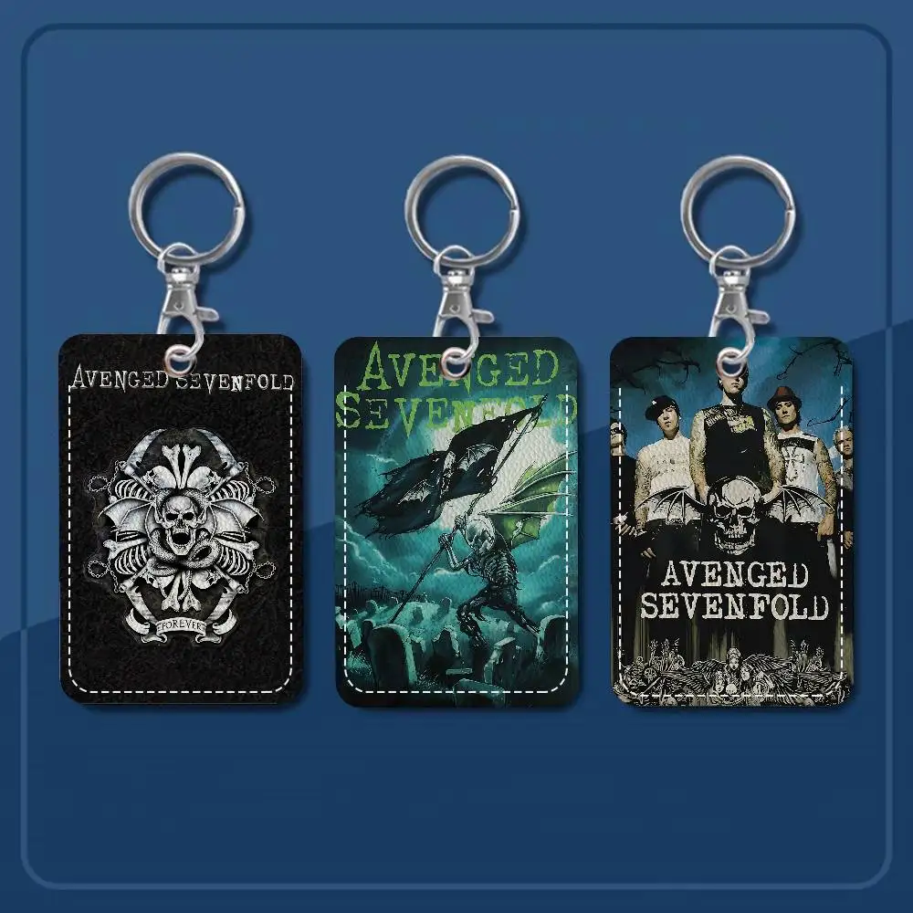 

Classic A-avenged Band S-sevenfold Movie Keychain Card Holders Keyring Bank Bus ID Credit Cards Key Ring Chains