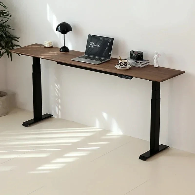 

Электрический подъемный стол из массива дерева, умный бар, деревянный стол из черного ореха