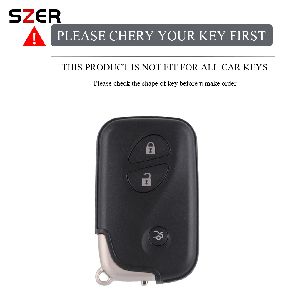 3 Buttons Soft TPU Remote Car Key Fob Case Cover Fit for Lexus GS460 GS450h GS430 RX450h CT200h HS250h LS460 ES350 IS350 IS250